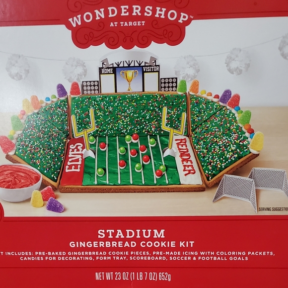 Football Stadium Gingerbread Cookie Kit - Picture 1 of 7